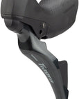 Pinza de palanca de freno hidráulico/cambio mecánico Shimano Tiagra ST-4725/BR-4770 (delantera, montaje plano, pastillas de resina con aletas, color negro)