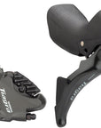 Pinza de palanca de freno hidráulico/cambio mecánico Shimano Tiagra ST-4725/BR-4770 (trasera, montaje plano, pastillas de resina con aletas, color negro)