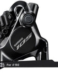 Maneta de cambio/freno Shimano 105 ST-R7170-LE Di2 BR-R7170 Pinza de freno de disco hidráulico - Delantera 2x Adaptador de horquilla de montaje plano BLK