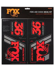 FOX Heritage Decal Kit for Forks and Shocks Red