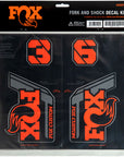 FOX Fork and Shock Decal Kit - Factory Orange