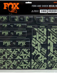 Kit de calcomanías para horquilla y amortiguador FOX - Pistacho