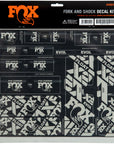 Kit de calcomanías para horquilla y amortiguador FOX - Gris acorazado