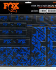Kit de calcomanías para horquilla y amortiguador FOX - Azul