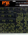 Kit de calcomanías para horquilla y amortiguador FOX - Verde oliva