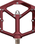 Pedales Spank Oozy - Plataforma de aluminio de 9/16" en rojo
