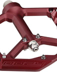 Pedales Spank Oozy - Plataforma de aluminio de 9/16" en rojo