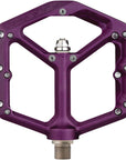 Pedales Spank Oozy - Plataforma de aluminio de 9/16" morado