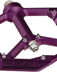Pedales Spank Oozy - Plataforma de aluminio de 9/16" morado