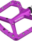 Pedales de aluminio Wolf Tooth Ripsaw - Plataforma de aluminio de 9/16" (morado ultravioleta)