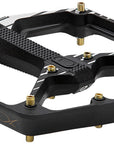 Pedales Crankbrothers Stamp 7 Fabio Wibmer Signature Edition - Plataforma de aluminio de 9/16" (negro, grande)