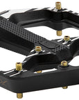 Pedales Crankbrothers Stamp 7 Fabio Wibmer Signature Edition - Plataforma de aluminio de 9/16" (negro, tamaño pequeño)