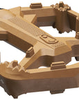 Pedales Crankbrothers Stamp 0 - Plataforma de aluminio de 9/16" marrón pequeño