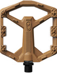 Pedales Crankbrothers Stamp 0 - Plataforma de aluminio de 9/16" marrón pequeño