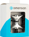 Dimension Mountain Compe Pedals - Platform Aluminum 9/16" Black/Silver