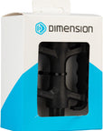 Dimension Mountain Basic Heavy-Duty Pedals - Platform Plastic 9/16" Black