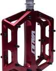 Pedales DMR Vault - Plataforma de aluminio de 9/16", color rojo intenso