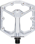 Pedales Crankbrothers Stamp 7 - Plataforma de aluminio de 9/16", pulido plateado, tamaño pequeño