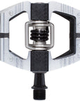 Pedales Crankbrothers Mallet E LS - Plataforma de doble clip de aluminio de 9/16" con acabado plateado pulido