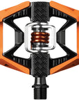 Crankbrothers Double Shot 2 Pedals - Single Side Clipless Platform Aluminum 9/16" Orange