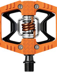 Crankbrothers Double Shot 2 Pedals - Single Side Clipless Platform Aluminum 9/16" Orange