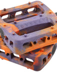 Odyssey Twisted Pro PC Pedals - Platform Composite/Plastic 9/16" Purple/Orange Swirl
