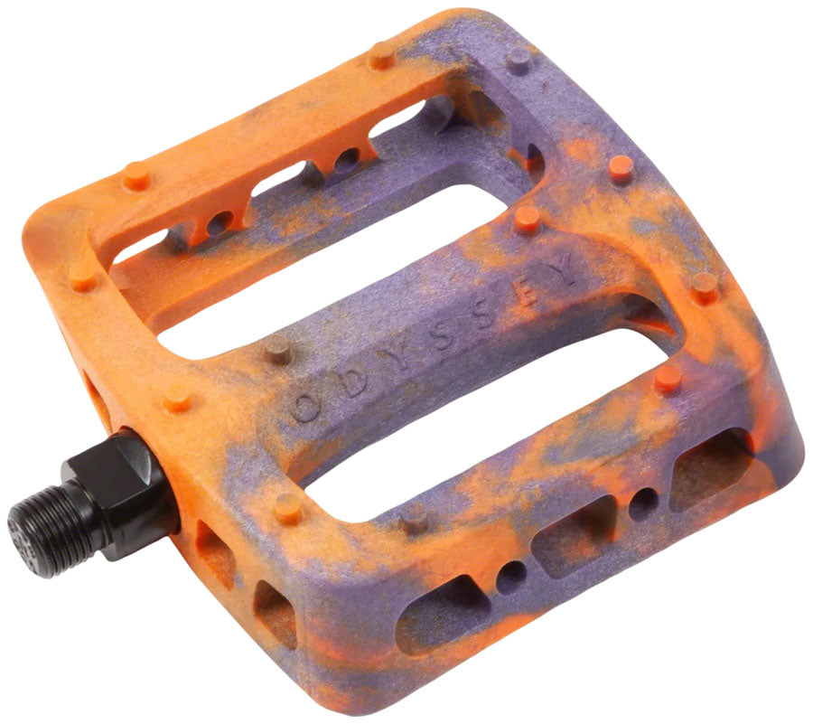 flat pedals orange Odyssey Twisted Pro PC Pedals