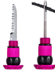 Muc-Off Stealth Tubeless Puncture Plugs Tire Repair Kit - Bar-End Mount Pink Pair