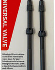 Stans Alloy Valve Stems - 100mm Pair Black