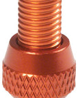 Stans Alloy Valve Stems - 35mm Pair Orange