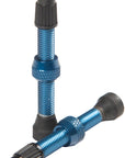 Stans Alloy Valve Stems - 44mm Pair Blue