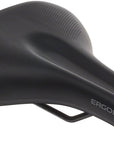 Sillín Ergon ST Gel - Negro cromoly para mujer, talla pequeña/mediana