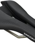 Sillín de triatlón Ergon SR para hombre, parte delantera negra