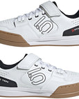 Zapatillas de ciclismo Five Ten Hellcat Mountain sin clip para hombre, color blanco/negro/rojo, talla 7.5