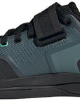 Zapatillas de ciclismo de montaña Five Ten Hellcat Pro Clipless para mujer, color negro/blanco cristal/gris sólido DGH 9