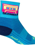 Calcetines clásicos de cinta mixta SockGuy - 7,6 cm, azul/rosa, talla L/XL