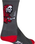 SockGuy SGX Rise and Grind Socks - 6" Gray Small/Medium
