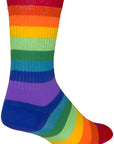 Calcetines fabulosos SockGuy Crew - Arcoíris de 15 cm, talla grande/extra grande