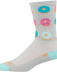 Calcetines esmaltados SockGuy Crew - Grises, 5 pulgadas, talla pequeña/mediana