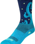 Calcetines SockGuy Crew Kraken - 15 cm, azul, talla pequeña/mediana