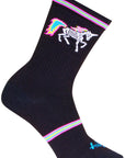 Calcetines deportivos Dark Magic de SockGuy - 15 cm, negros/multicolores, talla grande/extra grande