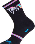 Calcetines deportivos Dark Magic de SockGuy - 15 cm, negros/multicolores, talla grande/extra grande