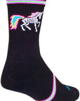 Calcetines deportivos Dark Magic de SockGuy - 15 cm, negros/multicolores, talla grande/extra grande