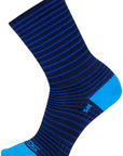 SockGuy Navy Stripes SGX Socks - 6" Navy Large/X-Large