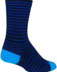 SockGuy Navy Stripes SGX Socks - 6" Navy Large/X-Large