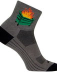 Calcetines clásicos SockGuy 2020 - 7,6 cm, gris/negro, talla grande/extra grande