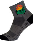 Calcetines clásicos SockGuy 2020 - 7,6 cm, gris/negro, talla grande/extra grande
