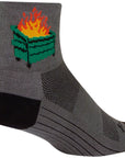 Calcetines clásicos SockGuy 2020 - 7,6 cm, gris/negro, talla grande/extra grande