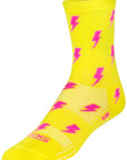 SockGuy SGX Lit Socks - 6" Yellow Small/Medium