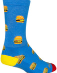 Calcetines de hamburguesas SockGuy Crew - 15 cm (grande/extragrande)